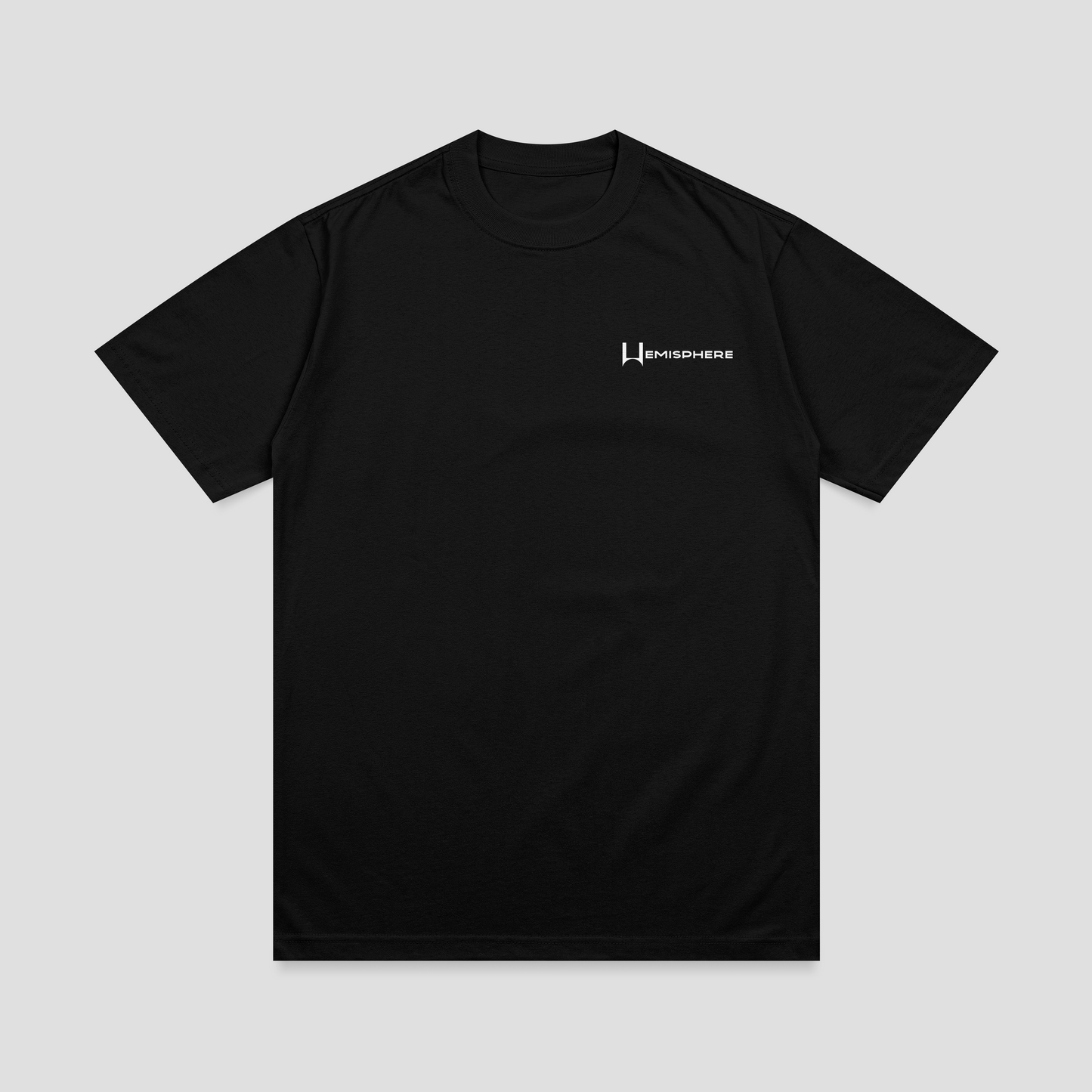 Hemisphere Black Half Sleeve T-Shirt