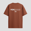 Hemisphere Brown Half Sleeve T-Shirt