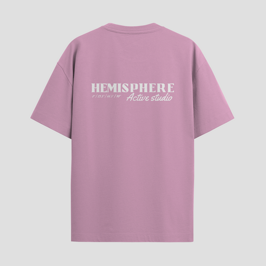 Hemisphere Pink Half Sleeve T-Shirt