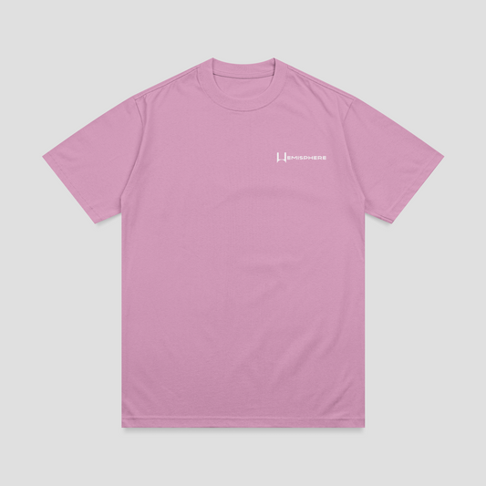 Hemisphere Pink Half Sleeve T-Shirt